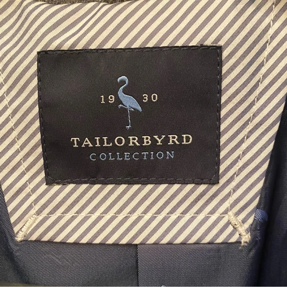 NWT~TAILORBYRD Collection Men Gray Wool Blend Blazer Jacket Size 40R